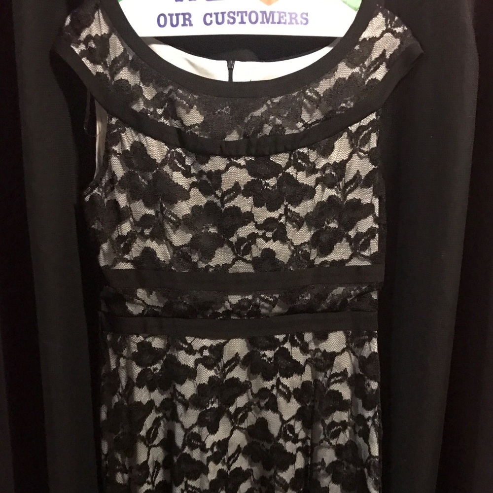 Black lace dress